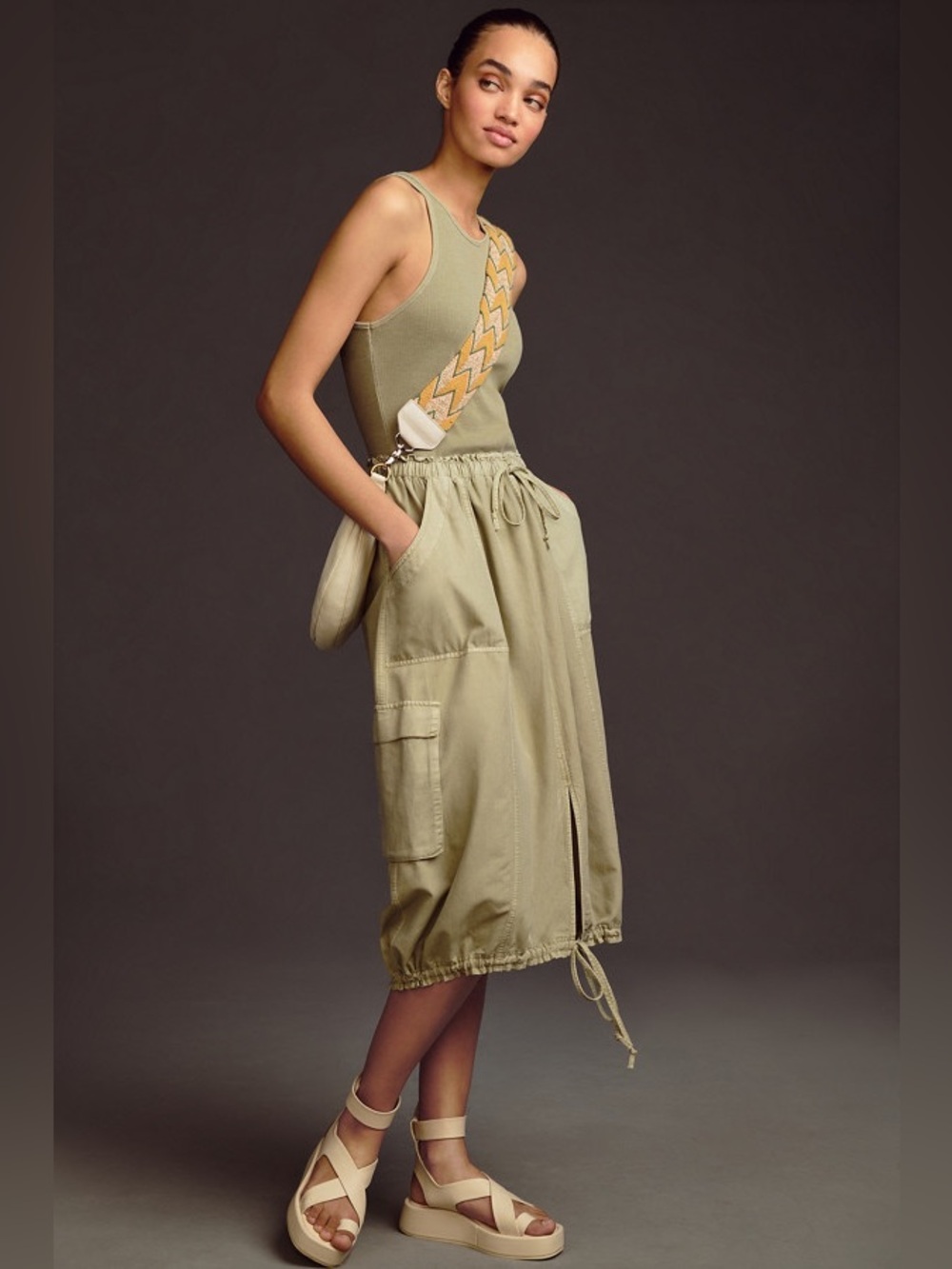 Anthropologie Daily Practice High-Neck Tank
Twofer Dress, Size Medium